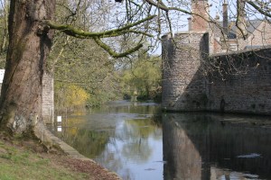 Moat, Bishops Palace, Wells