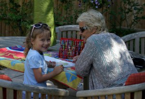 Summer & Granny getting all arty