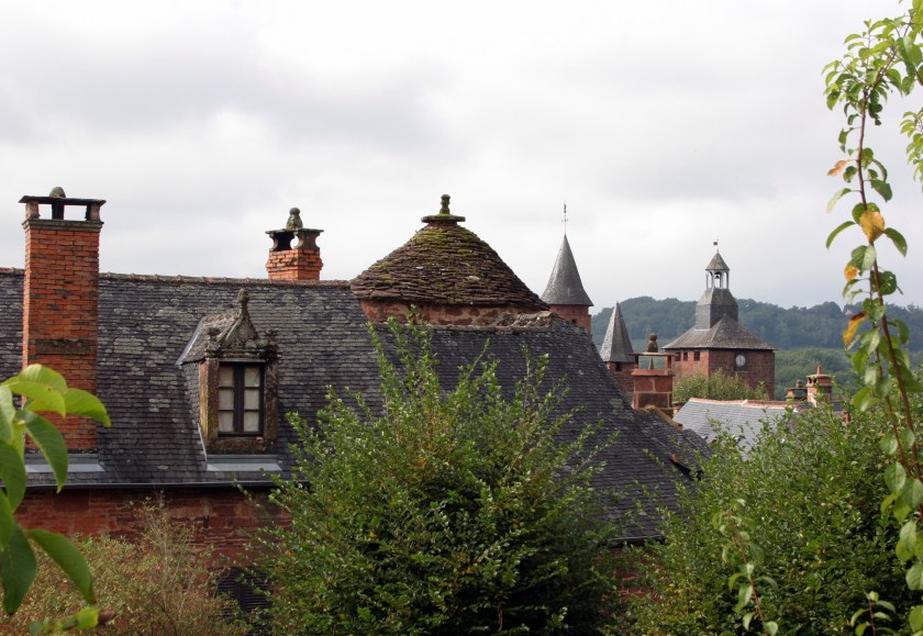 Collonges-la-Rouge, France - Another roofline shot