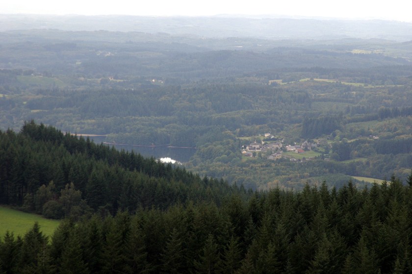 View from viewing tower, Mont-Bessou, Correz, France