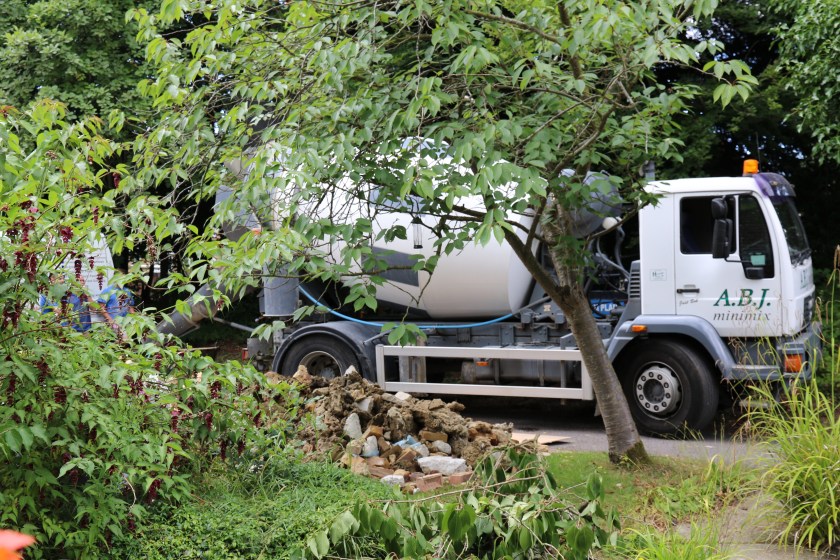 Conservatory - Concrete delivery