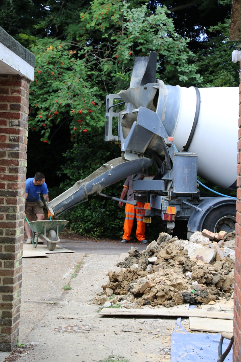 Conservatory - Barrowing concrete