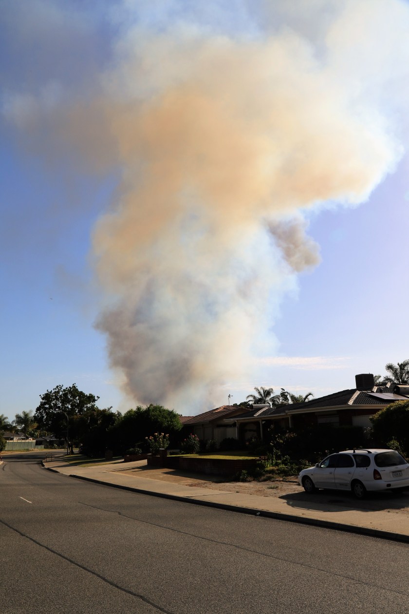 Smoke Plume - Bushfire - Near Waterperry Drive, Perth WA.