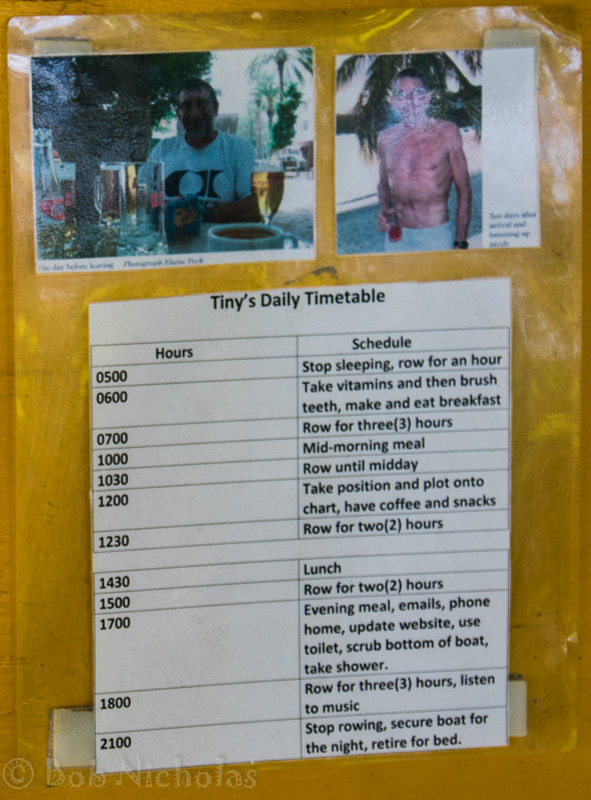 Antigua - James Littles rowing schedule