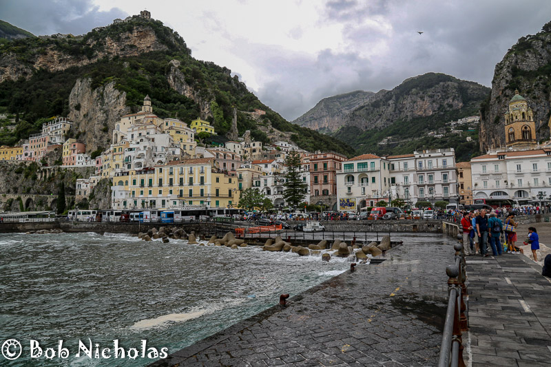 Amalfi - Viewed From Harbour Wall